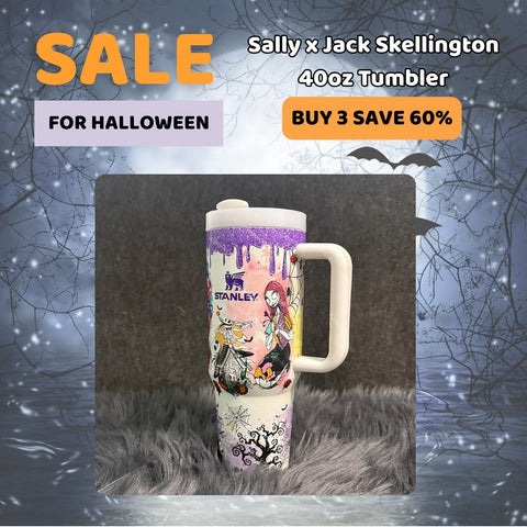 💥 2025 MEGA SALE OFF ️💥 Sally x Jack Skellington™ 40oz Glow Tumbler