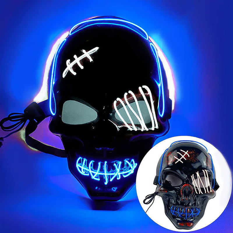 🔥 Halloween LED Skull Mask -👏Most Popular in 2025!