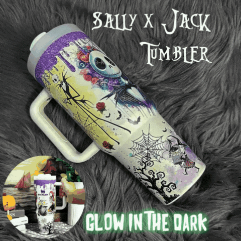 💥 2025 MEGA SALE OFF ️💥 Sally x Jack Skellington™ 40oz Glow Tumbler